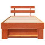 Casa si Gradina - Mobilier - Paturi si accesorii - Paturi - Cadru de pat Maro ceruit 90 x 190 cm Lemn de brad solid - Infinity.ro