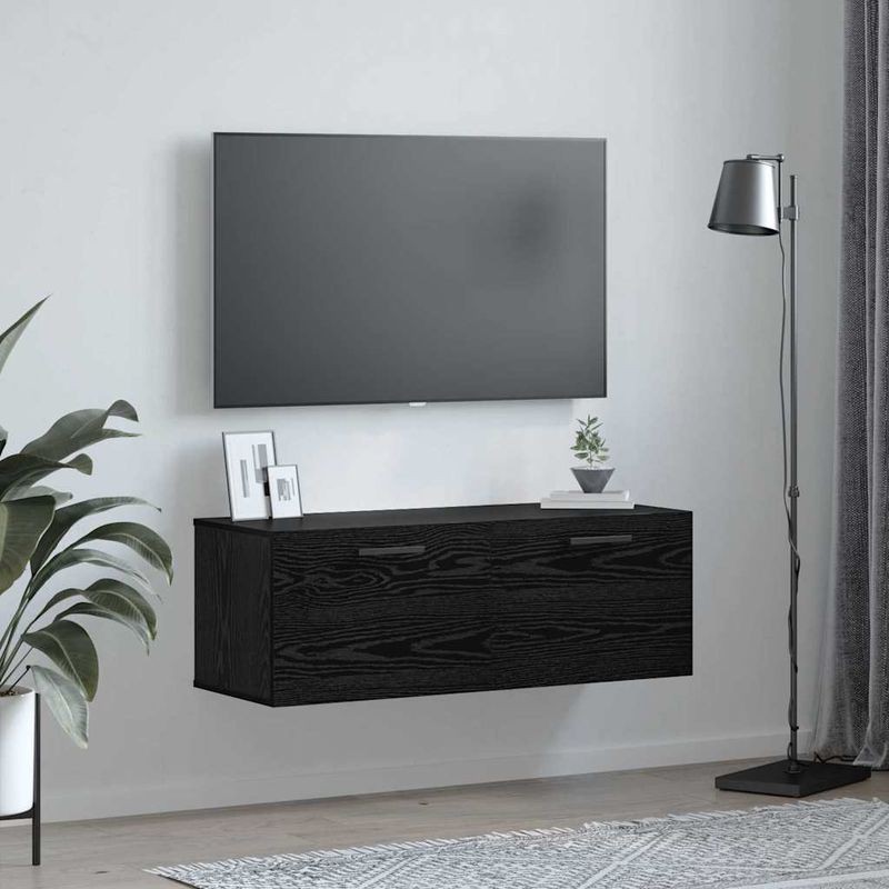 Casa si Gradina - Mobilier - Dulapuri si sifoniere - Dulapuri - Dulap de perete Stejar negru 100 x 36.5 x 35 cm Lemn compozit - Infinity.ro