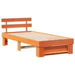 Casa si Gradina - Mobilier - Paturi si accesorii - Paturi - Cadru de pat Maro ceruit 90 x 200 cm Lemn de brad solid - Infinity.ro