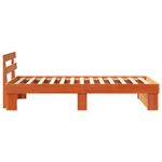 Casa si Gradina - Mobilier - Paturi si accesorii - Paturi - Cadru de pat Maro ceruit 90 x 200 cm Lemn de brad solid - Infinity.ro
