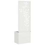 Casa si Gradina - Gradinarit si plante - Plante si ghivece - Ghivece si suporturi - Ghiveci de Gradina cu Panou Decorativ Alb 50 x 140 cm - Infinity.ro