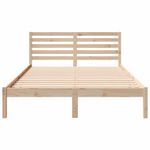 Casa si Gradina - Mobilier - Paturi si accesorii - Paturi - Cadru de pat cu headboard Maro 140 x 220 cm Lemn de brad solid - Infinity.ro