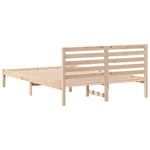 Casa si Gradina - Mobilier - Paturi si accesorii - Paturi - Cadru de pat cu headboard Maro 140 x 220 cm Lemn de brad solid - Infinity.ro