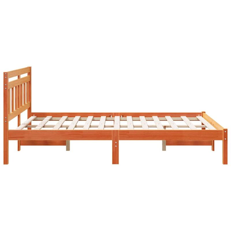 Casa si Gradina - Mobilier - Paturi si accesorii - Paturi - Cadru de pat Maro 135 x 190 cm Lemn masiv de pin - Infinity.ro