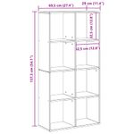 Casa si Gradina - Mobilier - Biblioteci si rafturi - Biblioteci - Dulap pentru carti Stejar negru 69.5 x 29 x 137.5 cm - Infinity.ro