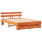 Casa si Gradina - Mobilier - Paturi si accesorii - Paturi - Cadru de pat Maro ceruit 150 x 200 cm Lemn de brad solid - Infinity.ro