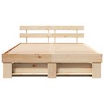 Casa si Gradina - Mobilier - Paturi si accesorii - Paturi - Cadru de pat cu headboard Maro 150 x 200 cm Lemn de brad - Infinity.ro