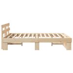 Casa si Gradina - Mobilier - Paturi si accesorii - Paturi - Cadru de pat cu headboard Maro 150 x 200 cm Lemn de brad - Infinity.ro