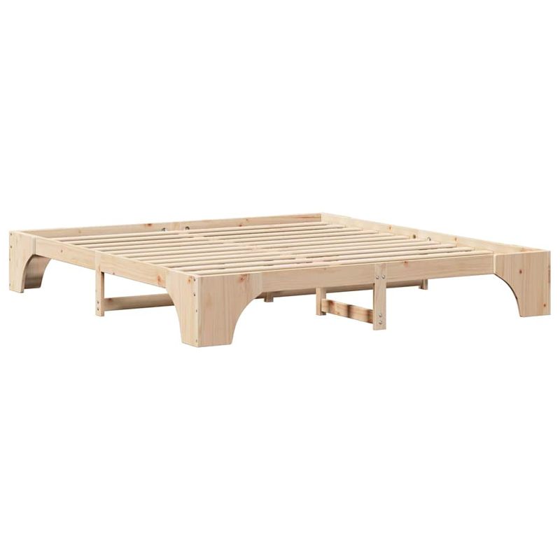 Casa si Gradina - Mobilier - Paturi si accesorii - Paturi - Pat 200x200 cm din Lemn de Pin - Infinity.ro