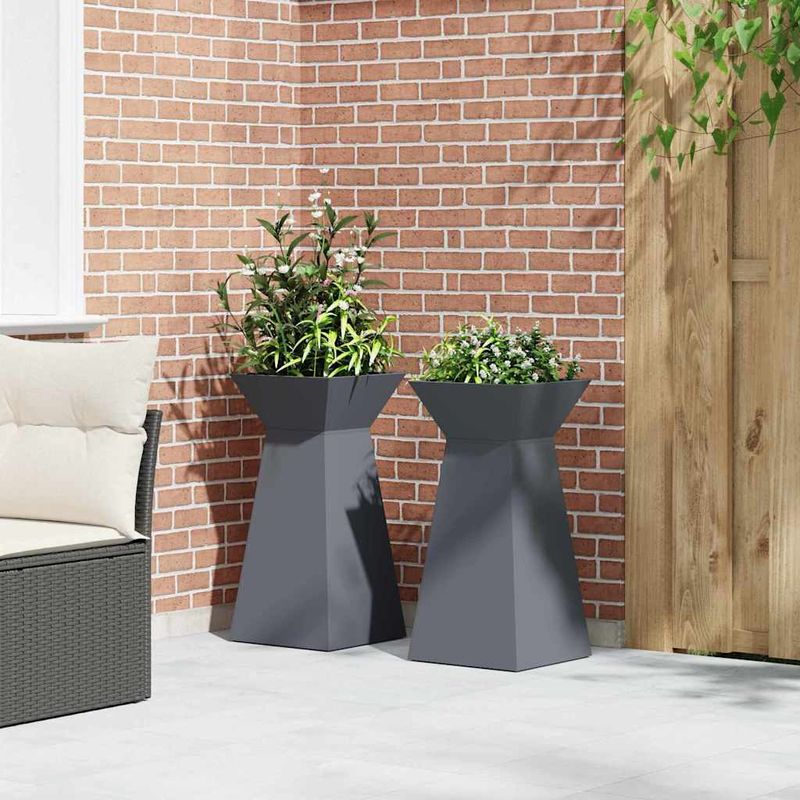 Casa si Gradina - Gradinarit si plante - Plante si ghivece - Ghivece si suporturi - Suport pentru plante Antracit Plastic 35 x 35 x 73 cm - Infinity.ro