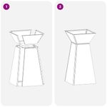 Casa si Gradina - Gradinarit si plante - Plante si ghivece - Ghivece si suporturi - Suport pentru plante Antracit Plastic 35 x 35 x 73 cm - Infinity.ro