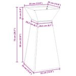 Casa si Gradina - Gradinarit si plante - Plante si ghivece - Ghivece si suporturi - Suport pentru plante Antracit Plastic 35 x 35 x 73 cm - Infinity.ro