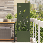 Casa si Gradina - Gradinarit si plante - Plante si ghivece - Ghivece si suporturi - Ghiveci de Gradina cu Panou Decorativ Olivengrønn 50 x 140 cm - Infinity.ro