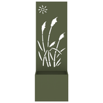 Casa si Gradina - Gradinarit si plante - Plante si ghivece - Ghivece si suporturi - Ghiveci de Gradina cu Panou Decorativ Olivengrønn 50 x 140 cm - Infinity.ro