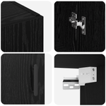 Casa si Gradina - Mobilier - Comode si corpuri - Comode - Dulap montat pe perete cu raft Stejar negru 69.5 x 34 x 90 cm - Infinity.ro