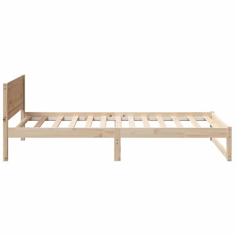Casa si Gradina - Mobilier - Paturi si accesorii - Paturi - Cadru de pat Natural Lemn de pin solid 90 x 200 cm Durabil - Infinity.ro