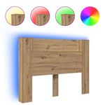 Casa si Gradina - Mobilier - Paturi si accesorii - Accesorii paturi - Tablie de pat Stejar inchis 80 cm Lemn compozit - Infinity.ro