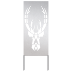 Casa si Gradina - Gradina si terasa - Decoratiuni exterior - Ornamente gradina - Panou Decorativ de Gradina Argintiu 50 x 140 cm Otel inoxidabil - Infinity.ro