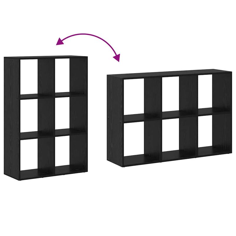 Casa si Gradina - Mobilier - Biblioteci si rafturi - Biblioteci - Dulap pentru carti Stejar negru 69.5 x 29 x 103.5 cm - Infinity.ro