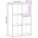 Casa si Gradina - Mobilier - Biblioteci si rafturi - Biblioteci - Dulap pentru carti Stejar negru 69.5 x 29 x 103.5 cm - Infinity.ro
