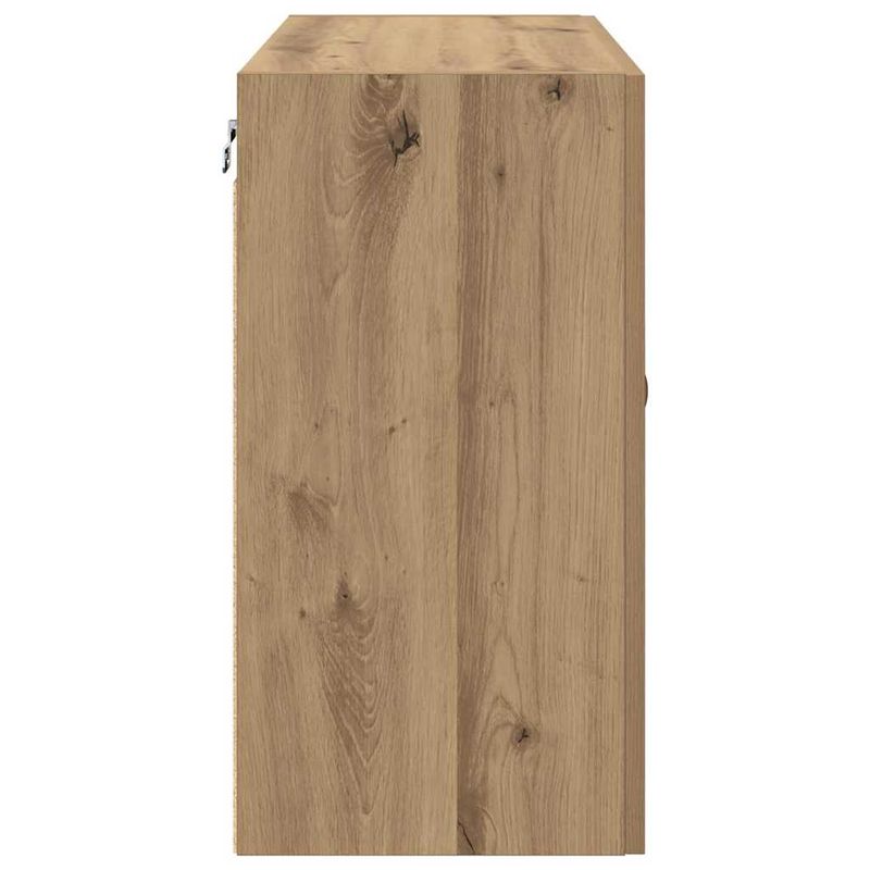 Casa si Gradina - Mobilier - Dulapuri si sifoniere - Dulapuri - Dulap de perete stejar artizanal 60 x 31 x 60 cm Lemn compozit - Infinity.ro