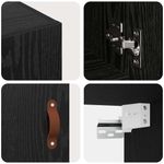 Casa si Gradina - Mobilier - Dulapuri si sifoniere - Dulapuri - Dulap de perete Stejar negru 60 x 31 x 60 cm Lemn compozit - Infinity.ro