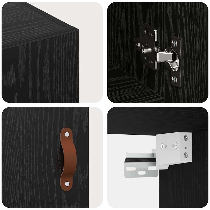Casa si Gradina - Mobilier - Dulapuri si sifoniere - Dulapuri - Dulap de perete Stejar negru 60 x 31 x 60 cm Lemn compozit - Infinity.ro
