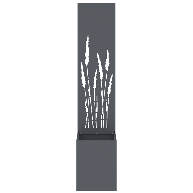 Casa si Gradina - Gradinarit si plante - Plante si ghivece - Ghivece si suporturi - Ghiveci de Gradina cu Panou Decorativ Antracit 32 x 140 cm - Infinity.ro