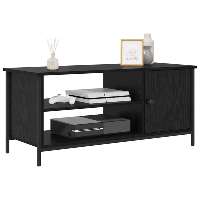 Casa si Gradina - Mobilier - Comode si corpuri - Comode - Cabinet TV cu raft Stejar negru 100 x 40 x 45 cm Lemn compozit - Infinity.ro
