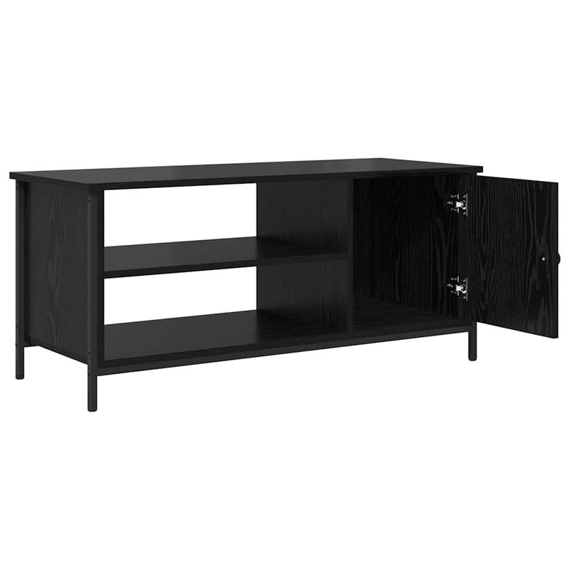 Casa si Gradina - Mobilier - Comode si corpuri - Comode - Cabinet TV cu raft Stejar negru 100 x 40 x 45 cm Lemn compozit - Infinity.ro