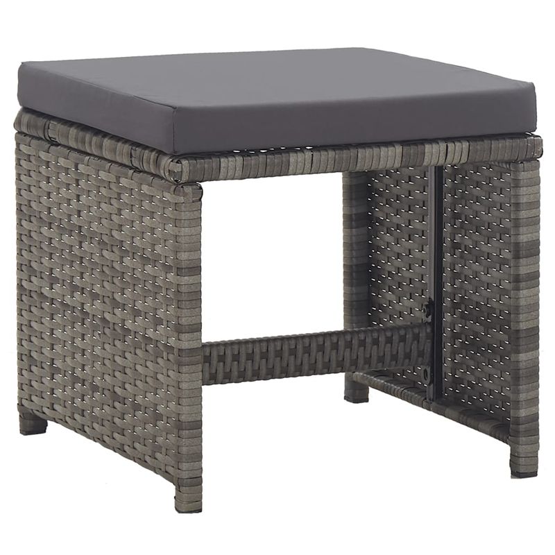 Casa si Gradina - Gradina si terasa - Mobilier exterior - Seturi mobila gradina - Set mobilier de exterior cu perne 15 piese antracit și maro poliratan - Infinity.ro