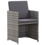 Casa si Gradina - Gradina si terasa - Mobilier exterior - Seturi mobila gradina - Set mobilier de exterior cu perne 15 piese antracit și maro poliratan - Infinity.ro