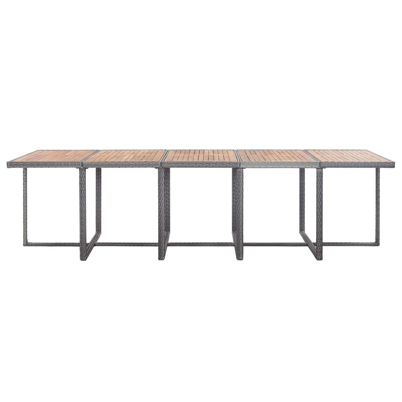 Casa si Gradina - Gradina si terasa - Mobilier exterior - Seturi mobila gradina - Set mobilier de exterior cu perne 15 piese antracit și maro poliratan - Infinity.ro