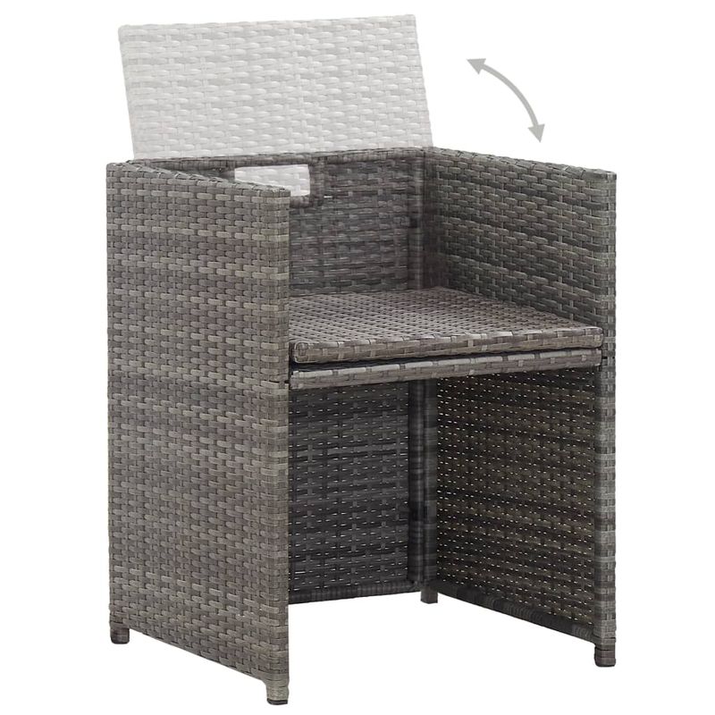 Casa si Gradina - Gradina si terasa - Mobilier exterior - Seturi mobila gradina - Set mobilier de exterior cu perne 15 piese antracit și maro poliratan - Infinity.ro