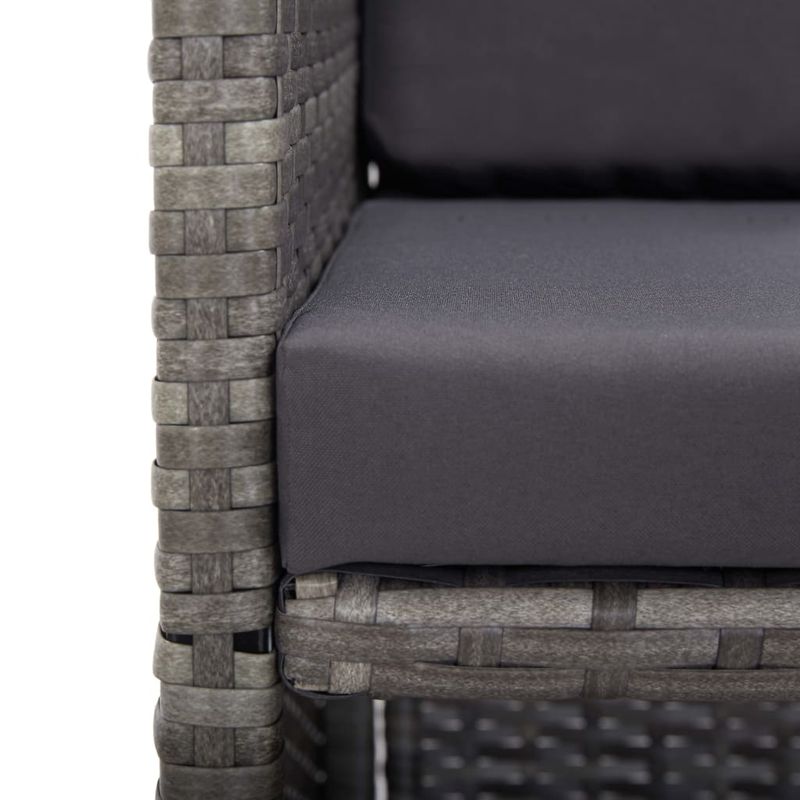 Casa si Gradina - Gradina si terasa - Mobilier exterior - Seturi mobila gradina - Set mobilier de exterior cu perne 15 piese antracit și maro poliratan - Infinity.ro