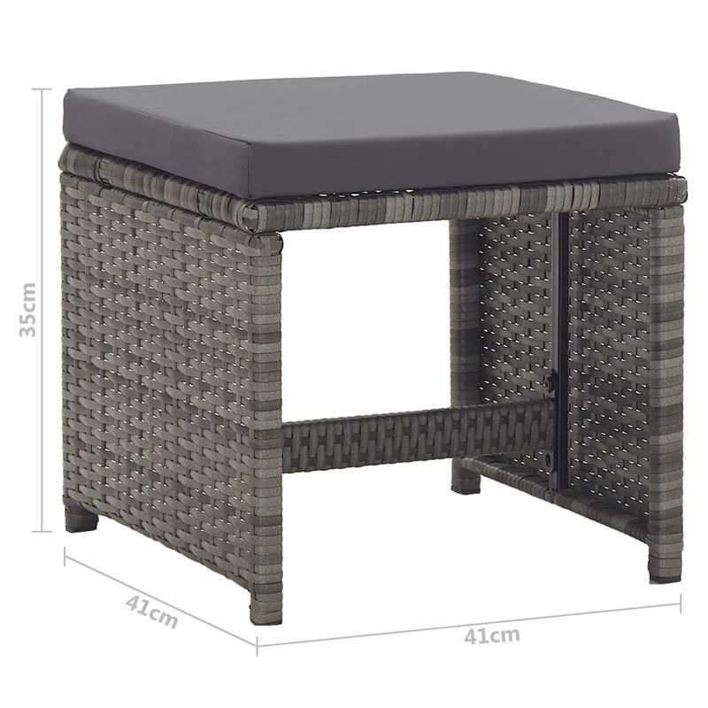 Casa si Gradina - Gradina si terasa - Mobilier exterior - Seturi mobila gradina - Set mobilier de exterior cu perne 15 piese antracit și maro poliratan - Infinity.ro