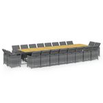 Casa si Gradina - Gradina si terasa - Mobilier exterior - Seturi mobila gradina - Set mobilier de gradina cu perne, 21 piese, poliratan, model fără suport de picioare - Infinity.ro