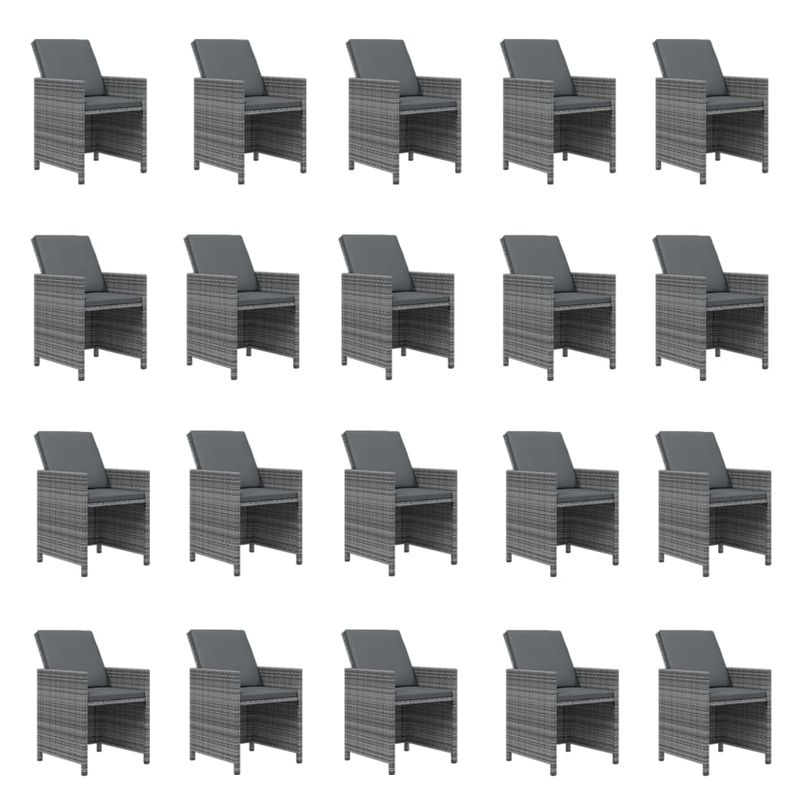 Casa si Gradina - Gradina si terasa - Mobilier exterior - Seturi mobila gradina - Set mobilier de gradina cu perne, 21 piese, poliratan, model fără suport de picioare - Infinity.ro