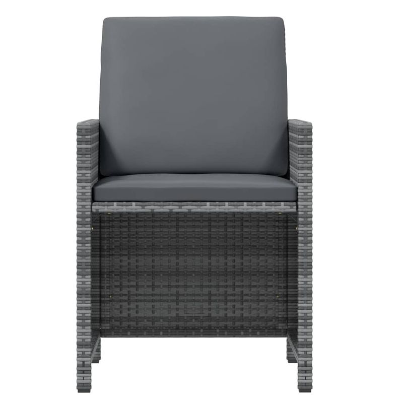 Casa si Gradina - Gradina si terasa - Mobilier exterior - Seturi mobila gradina - Set mobilier de gradina cu perne, 17 piese, gri, poliratan - Infinity.ro