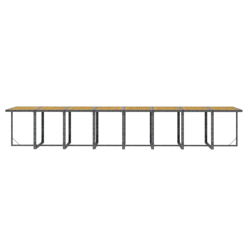 Casa si Gradina - Gradina si terasa - Mobilier exterior - Seturi mobila gradina - Set mobilier de gradina cu perne, 17 piese, gri, poliratan - Infinity.ro