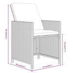 Casa si Gradina - Gradina si terasa - Mobilier exterior - Seturi mobila gradina - Set mobilier de gradina cu perne, 19 piese, poliratan, model fără suport de picioare - Infinity.ro