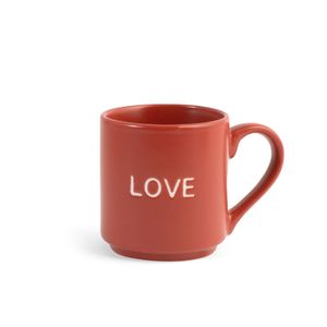 Set 6 cani cu mesaj, Portelan NBC, culori asortate, 160 ml