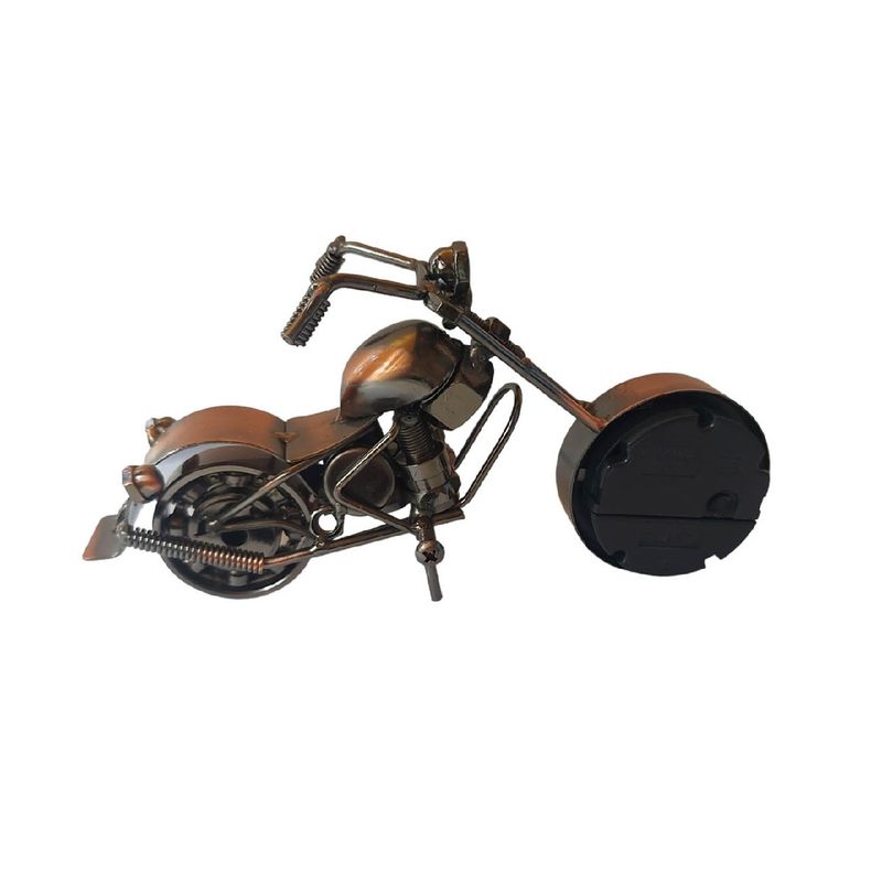 Casa si Gradina - Decoratiuni - Ceasuri - Ceas decorativ in forma de motocicleta, Maro, 19 cm, 356-12D - Infinity.ro