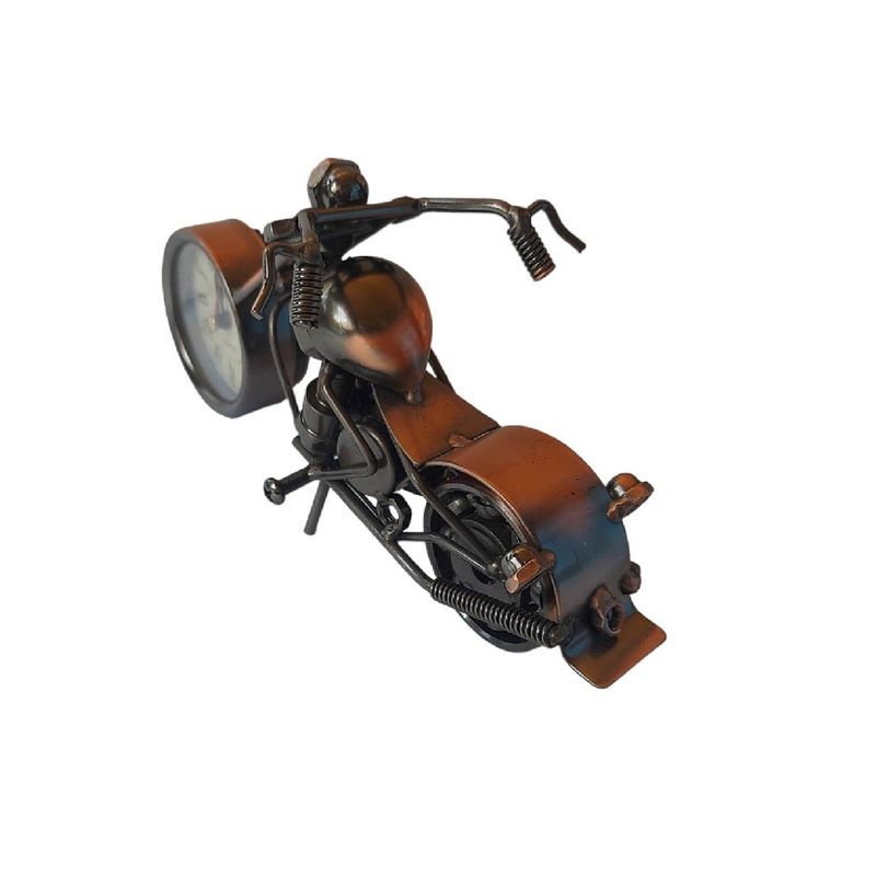 Casa si Gradina - Decoratiuni - Ceasuri - Ceas decorativ in forma de motocicleta, Maro, 19 cm, 356-12D - Infinity.ro