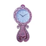 Casa si Gradina - Decoratiuni - Ceasuri - Ceas de perete cu pendul, Princess pink, 59 cm, RK36PND - Infinity.ro