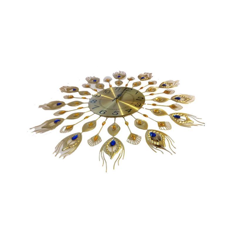 Casa si Gradina - Decoratiuni - Ceasuri - Ceas decorativ elegant, Coada de Paun, Silentios, 70 cm, 1803X - Infinity.ro