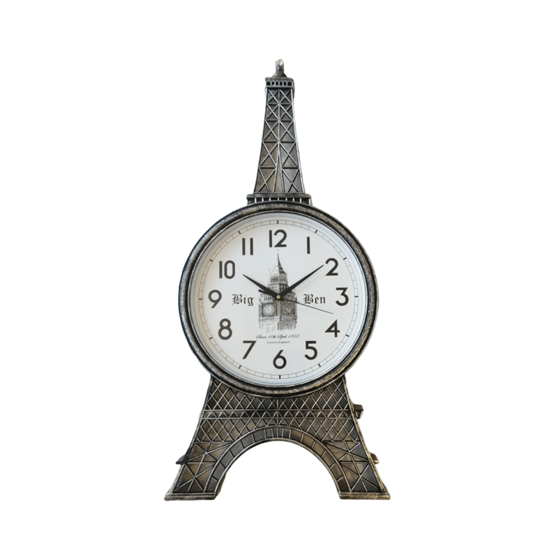 Casa si Gradina - Decoratiuni - Ceasuri - Ceas de perete, Turn Eiffel, Vintage, 80 cm, 933GD - Infinity.ro
