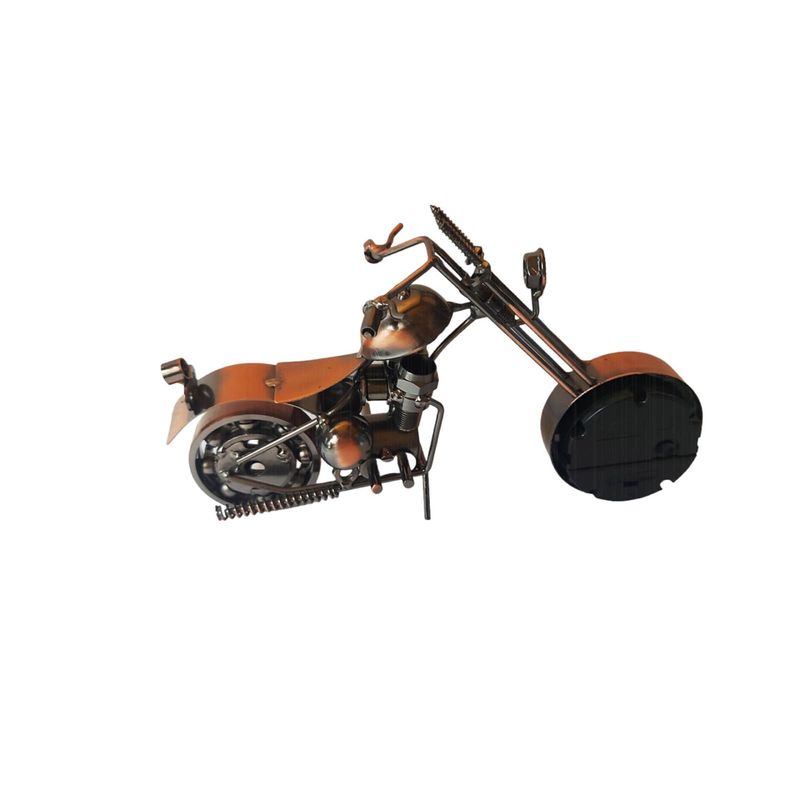 Casa si Gradina - Decoratiuni - Ceasuri - Ceas decorativ in forma de motocicleta, Maro, 21 cm, 356-25D - Infinity.ro