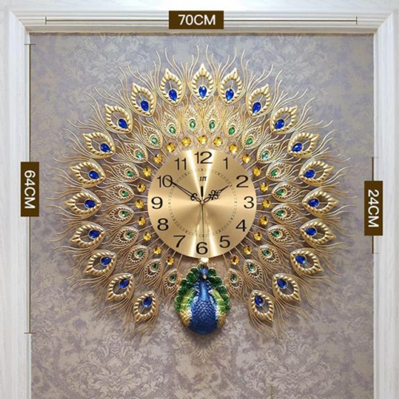 Casa si Gradina - Decoratiuni - Ceasuri - Ceas de perete in forma de paun , 70 cm, 116D - Infinity.ro