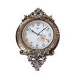 Casa si Gradina - Decoratiuni - Ceasuri - Ceas de perete cu pendul, Vintage cu trandafiri, 50 cm, 6753L1 - Infinity.ro